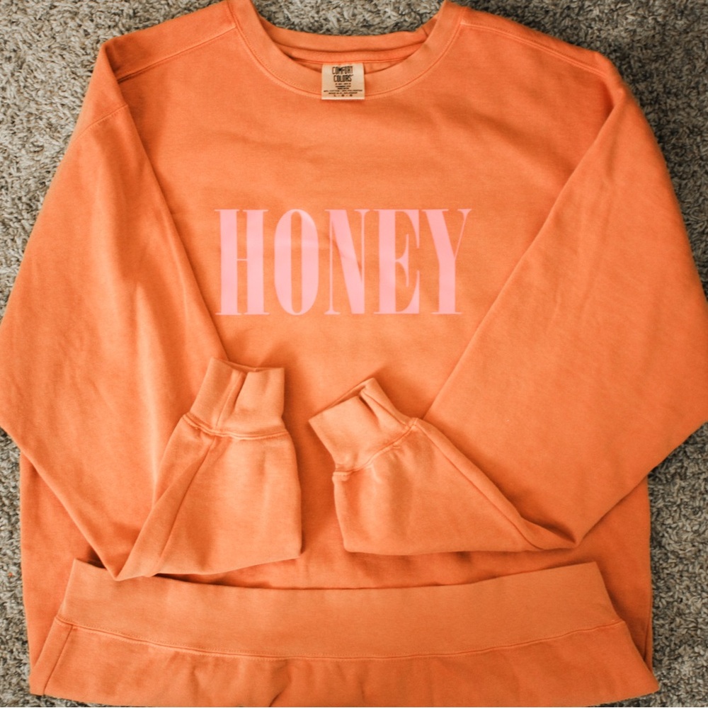 Comfort Colors Orange Crew Neck Sweater